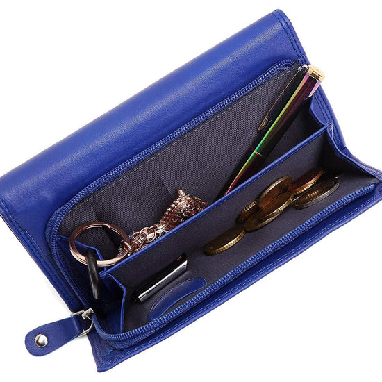 WildHorn Emily RFID PROTECTED Genuine Leather Wallet for Women stylish|Purse for Women/Girls - WILDHORN