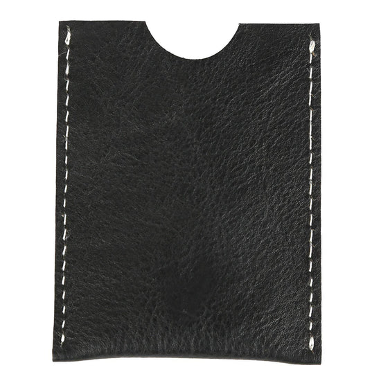 WildHorn Hand Crafted Black Genuine Leather Credit Card Holder - WILDHORN