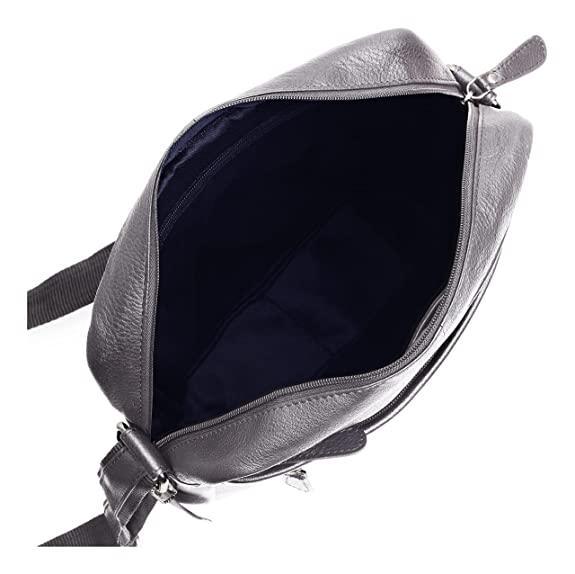 WILDHORN Leather Men's sling Bag I Messenger Bag I Zipper Crossbody Shoulder Satchel Bags for Work Business & Travel Dimension: L- 11 inch H- 12.5 inch W- 2.5 inch - WILDHORN