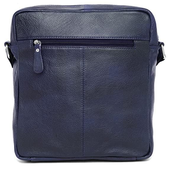 WILDHORN Leather Men's sling Bag I Messenger Bag I Zipper Crossbody Shoulder Satchel Bags for Work Business & Travel Dimension: L- 11 inch H- 12.5 inch W- 2.5 inch - WILDHORN