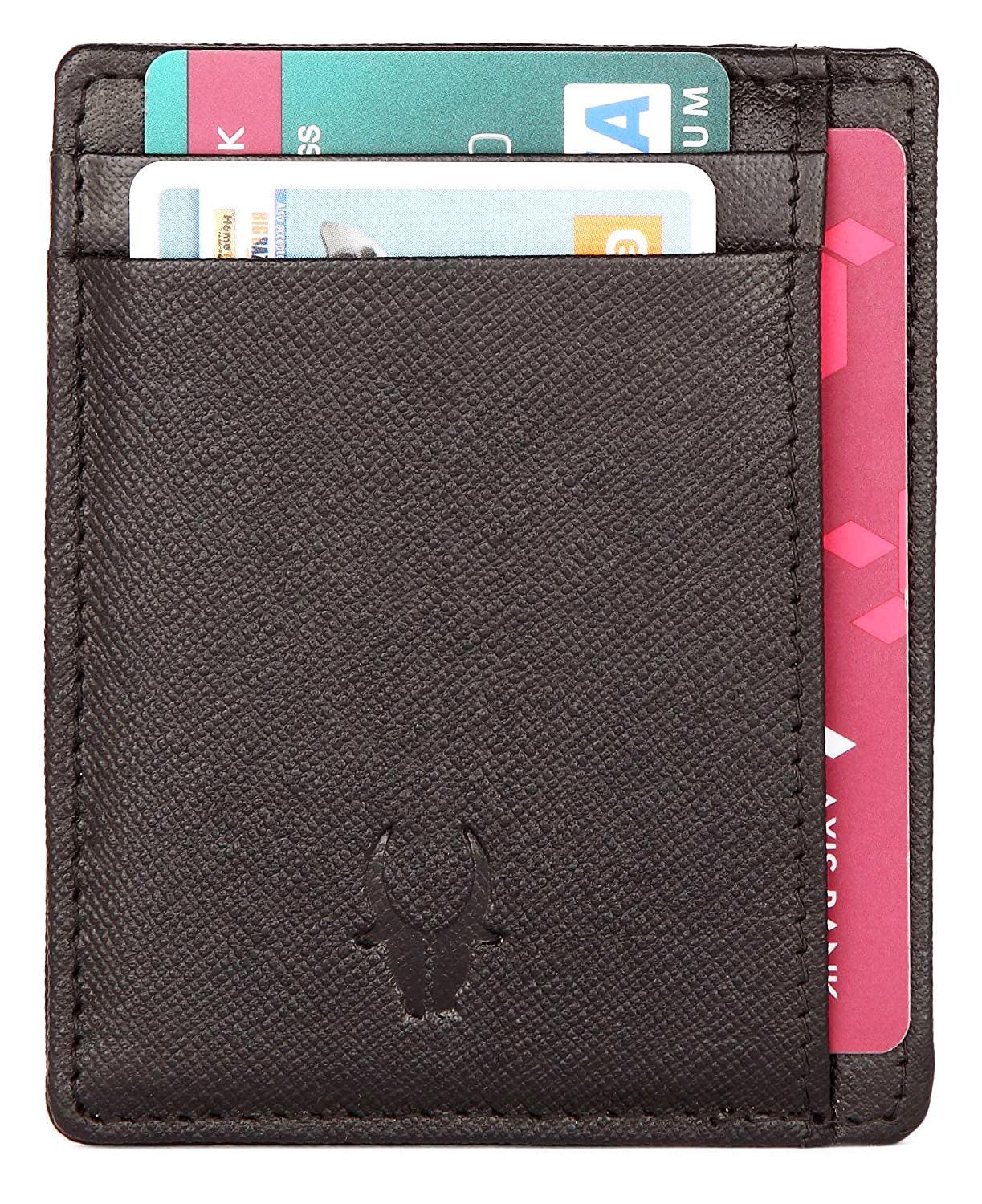 WILDHORN®Genuine Leather Card Case for Mens - WILDHORN