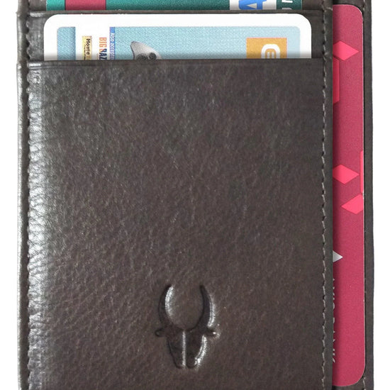 WILDHORN®Genuine Leather Card Case for Mens - WILDHORN