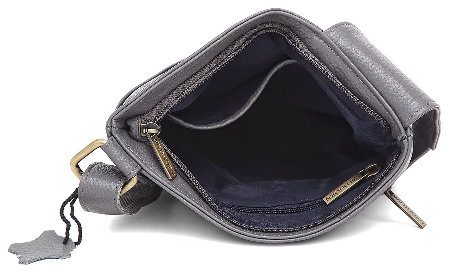 WILDHORN® Leather 8.5 inch Sling Messenger Bag for Men I Multipurpose Crossbody Bag I Travel Bag with Adjustable Strap I Utility Bag I DIMENSION : L-8.5 inch W-0.5 inch H-10.3 inch (Tan Nappa) - WILDHORN