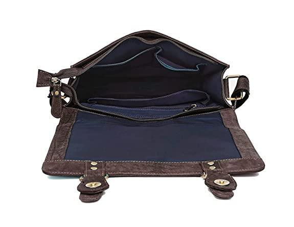 WILDHORN® Original Leather 11.5 inch Messenger Bag for Men I Multipurpose Bag I Office Bag I Travel Bag with Adjustable Strap DIMENTION : L-11.5 inch W-3 inch H-13.5 inch - WILDHORN