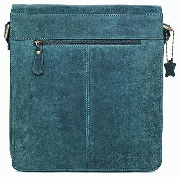 WILDHORN® Original Leather 11.5 inch Messenger Bag for Men I Multipurpose Bag I Office Bag I Travel Bag with Adjustable Strap DIMENTION : L-11.5 inch W-3 inch H-13.5 inch - WILDHORN