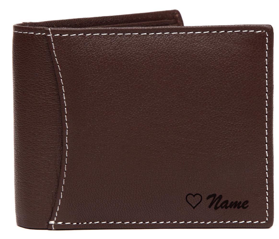 WildHorn® RFID Protected Custom Engraved Personalized High Quality Mens Leather Wallet for Gifting - WILDHORN