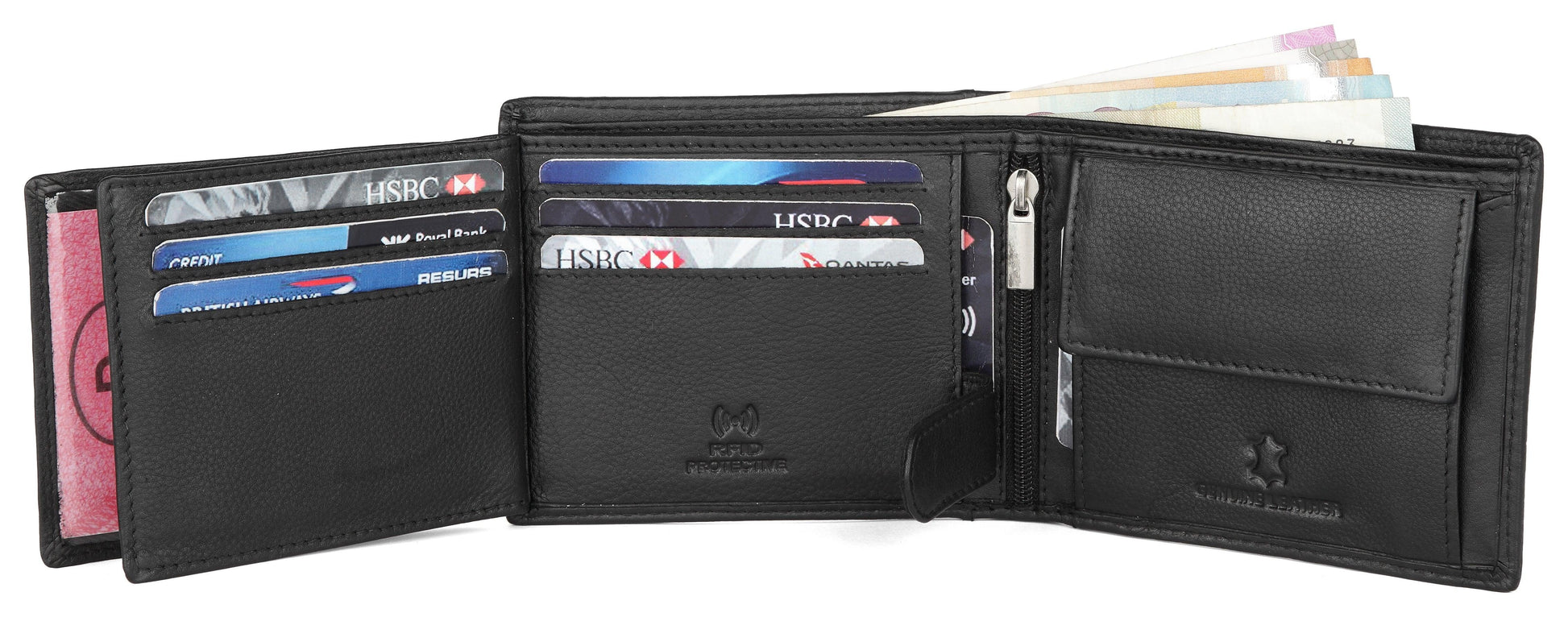 WildHorn® RFID Protected Custom Engraved Personalized High Quality Mens Leather Wallet for Gifting - WILDHORN