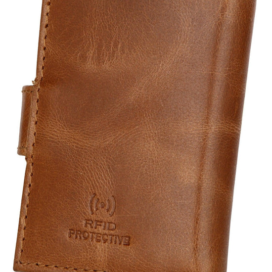 WildHorn® RFID Protected Unisex Genuine Leather Card Holder Crunch - WILDHORN