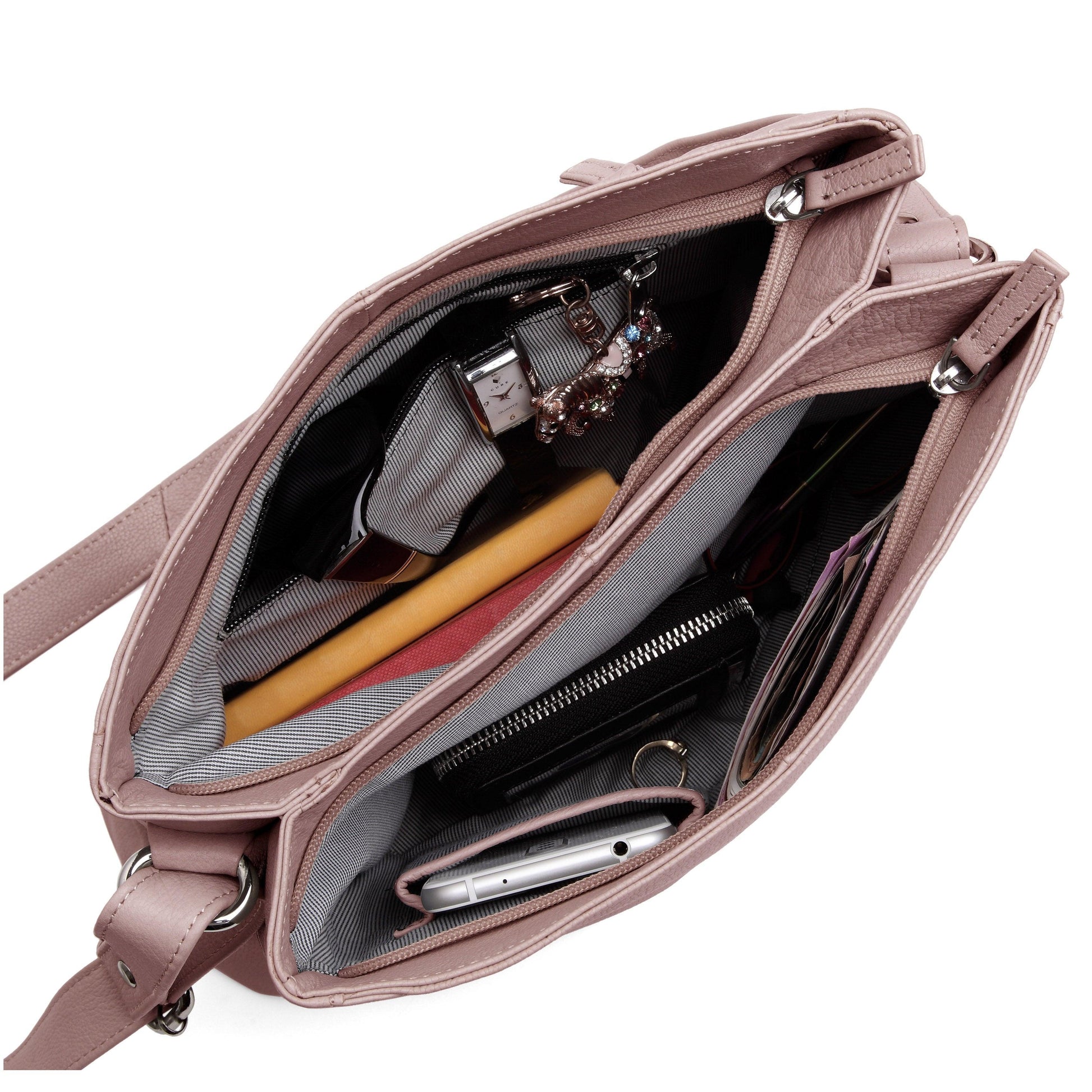 WILDHORN® Upper Grain Genuine Leather Ladies Shoulder Bag | Cross-body Bag | Hand Bag with Adjustable Strap for Girls & Women - WILDHORN