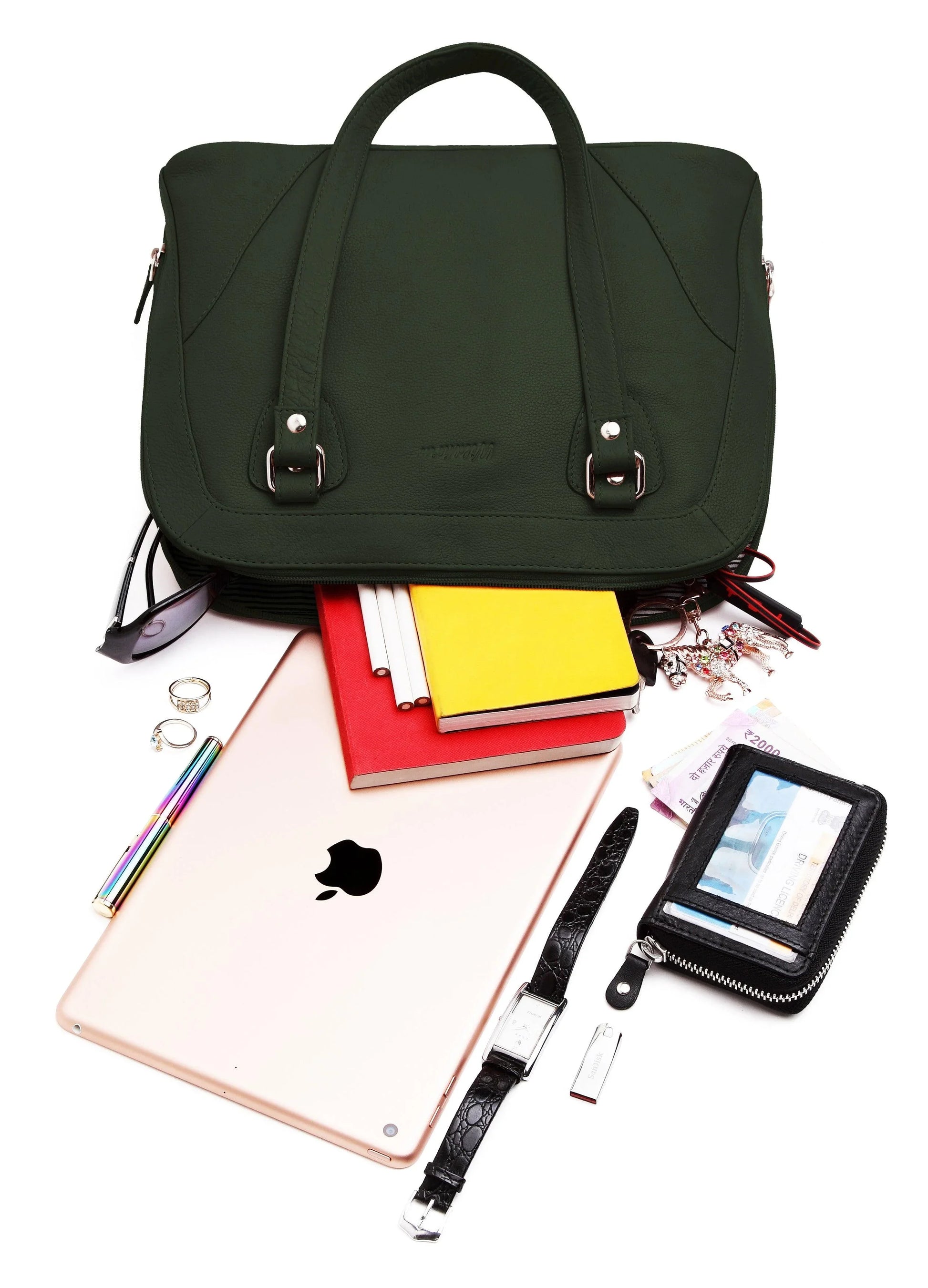 WildHorn® Upper Grain Genuine Leather Shoulder Bag for Girls & Women. - WILDHORN