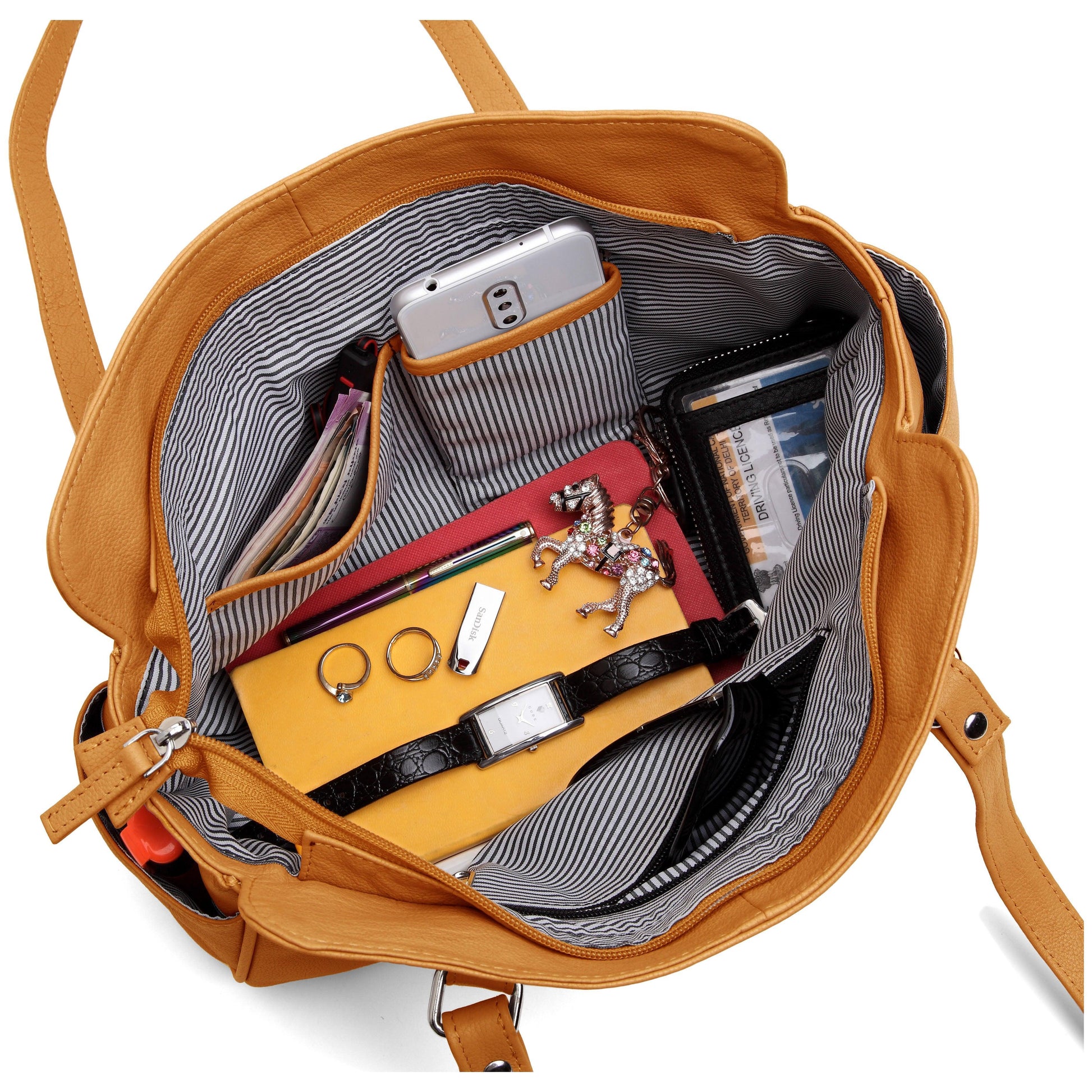 WildHorn® Upper Grain Genuine Leather Shoulder Bag for Girls & Women. - WILDHORN