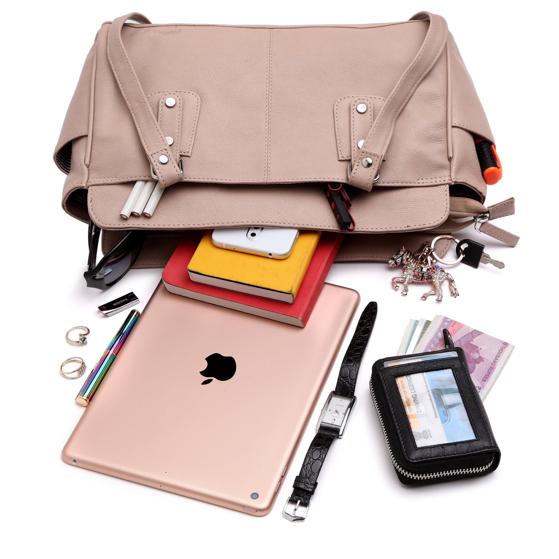 WildHorn® Upper Grain Genuine Leather Shoulder Bag for Girls & Women. - WILDHORN