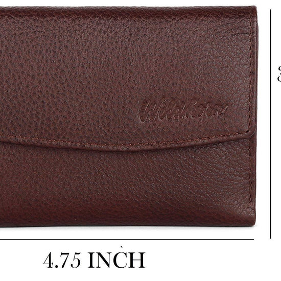 WildHorn RFID Protected Genuine Leather Wallet for Women Stylish|Purse for Women/Girls - WILDHORN