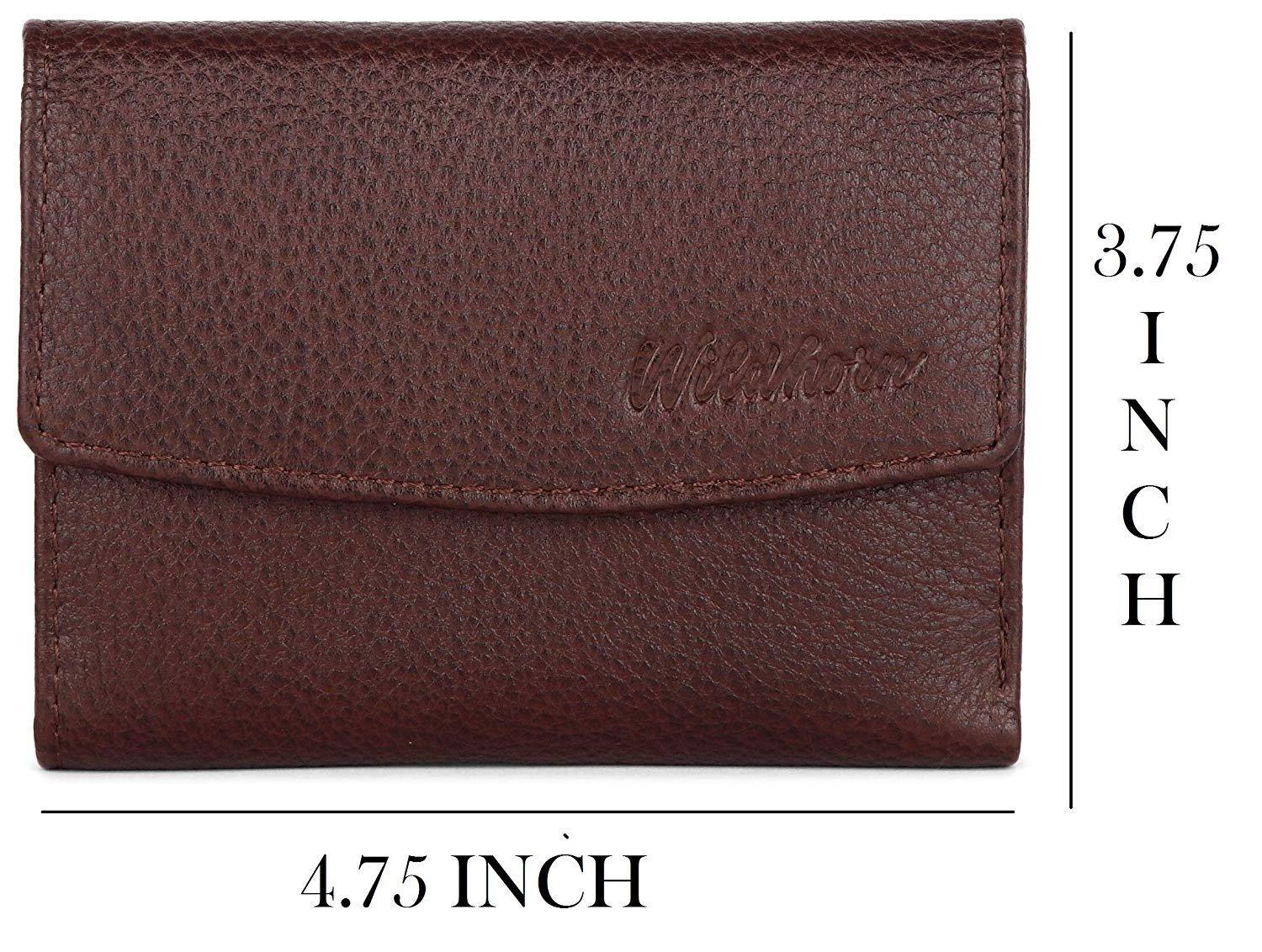 WildHorn RFID Protected Genuine Leather Wallet for Women Stylish|Purse for Women/Girls - WILDHORN