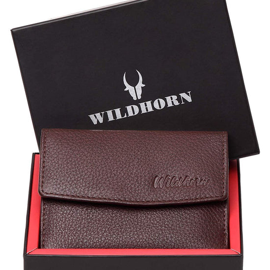 WildHorn RFID Protected Genuine Leather Wallet for Women Stylish|Purse for Women/Girls - WILDHORN