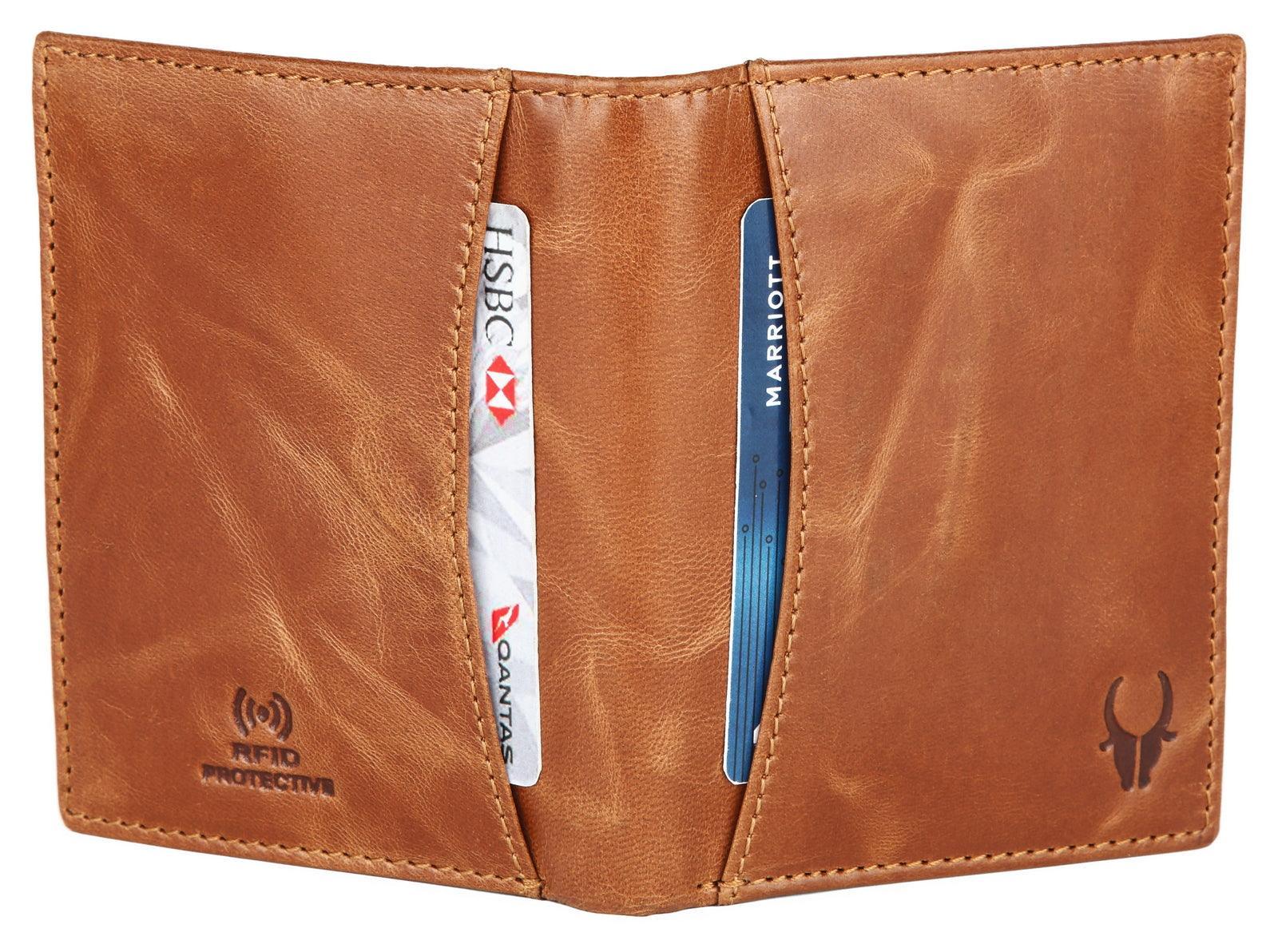 WILDHORN Top Grain Portrait Leather Wallet for Men | Ultra Strong Stitching | Handcrafted | RFID Blocking | 2 ID Slots | 11 Card Slots | Zip Compartment - WILDHORN