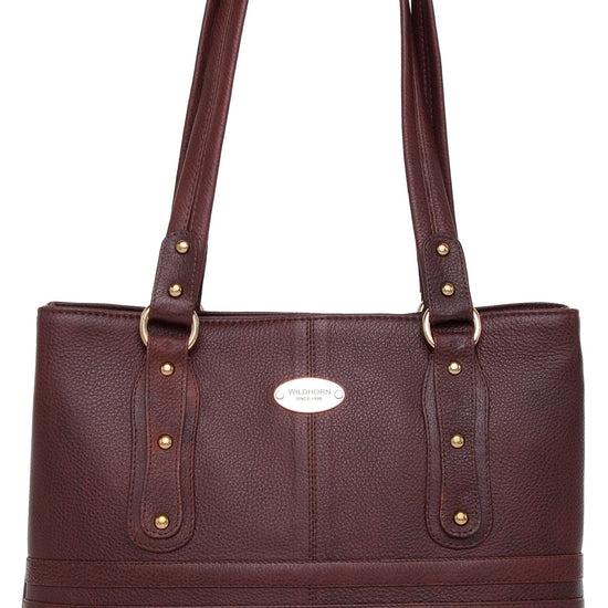 WILDHORN Upper Grain Genuine Leather Ladies Shoulder Bag | Hand Bag | Shopping Bag for Girls & Women. - WILDHORN