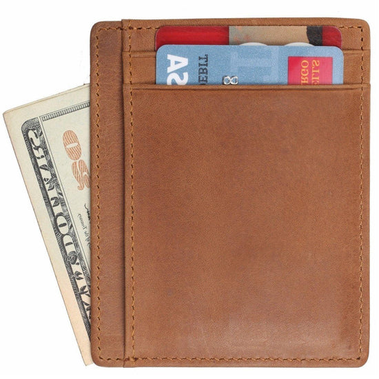 WildHorn Urban Edge Vintage Genuine Leather Credit Card Holder - WILDHORN