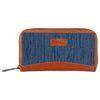 WildHorn Women's Canvas Wallet Clutch - Stylish, Spacious I Zip Around Wallet for Travel, Holds Cards, Phone, Cash