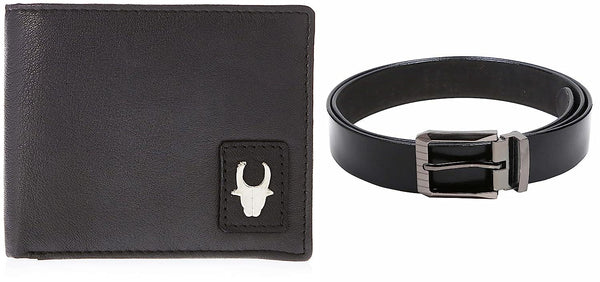 WildHorn® RFID Protected Genuine High Quality Leather Wallet,Keychain & Pen Combo for Men