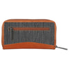 WildHorn Women's Canvas Wallet Clutch - Stylish, Spacious I Zip Around Wallet for Travel, Holds Cards, Phone, Cash