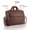MISSOURI Leather Laptop Messenger Bag for Men