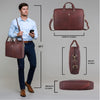 DORCHESTER Leather Laptop Messenger Bag for Men