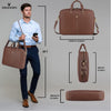 DORCHESTER Leather Laptop Messenger Bag for Men