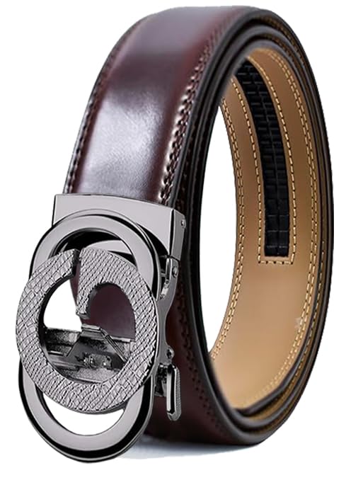 WildHorn Men's Genuine Leather Ratchet Belt for Men