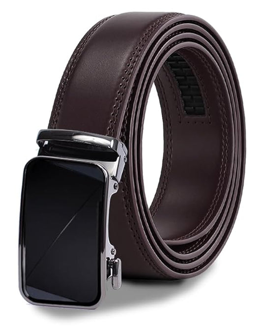 WildHorn Ratchet Genuine Leather Belt for Men| Premium Auto-Lock Buckle