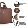 DORCHESTER Leather Laptop Messenger Bag for Men