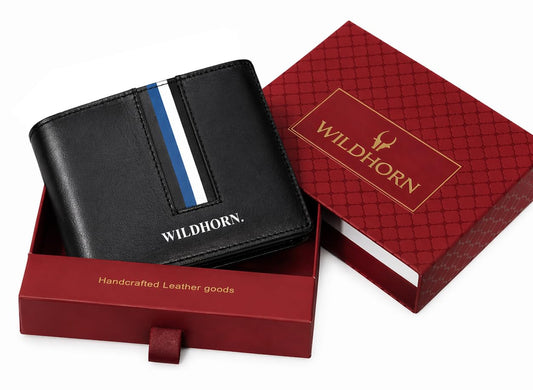 WildHorn Premium Genuine Leather Wallet for Men | RFID Blocking Bifold