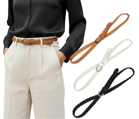 WildHorn Women Cotton Braided Hand Made Casual Belt for Ladies