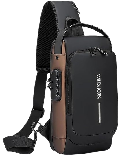 WildHorn AeroShield Waterproof Anti-Theft Sling Bag for Men & Women