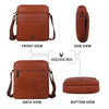 WildHorn Genuine Leather Sling Bag for Men | Crossbody Shoulder Messenger Bag with Adjustable Strap