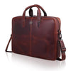 DORCHESTER Leather Laptop Messenger Bag for Men