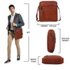 WildHorn Genuine Leather Sling Bag for Men | Crossbody Shoulder Messenger Bag with Adjustable Strap