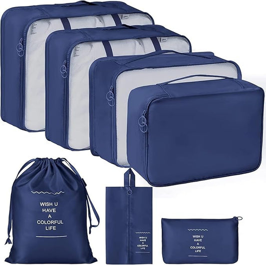 WILDHORN 7-in-1 Travel Organizer Set – Packing Cubes