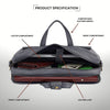SPENCER Leather Laptop Messenger Bag for Men