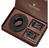 WildHorn Men’s Leather Belt Gift Set