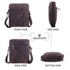 WILDHORN Leather Sling Messenger Bag for Men