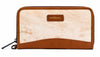 WildHorn Premium Leather Zip Around Wallet for Women