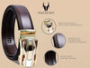 WildHorn Men’s Leather Belt Gift Set