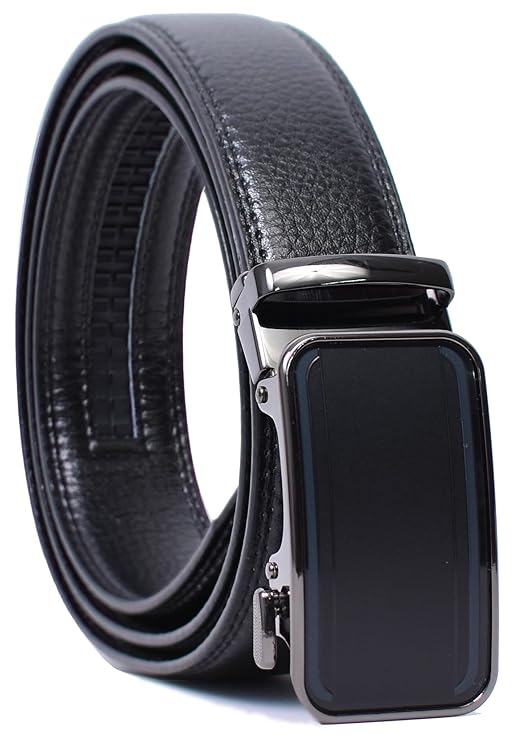 WildHorn Men's Genuine Leather Ratchet Belt for Men| Premium Auto-Lock Buckle