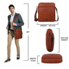 WildHorn Genuine Leather Sling Bag for Men | Crossbody Shoulder Messenger Bag with Adjustable Strap
