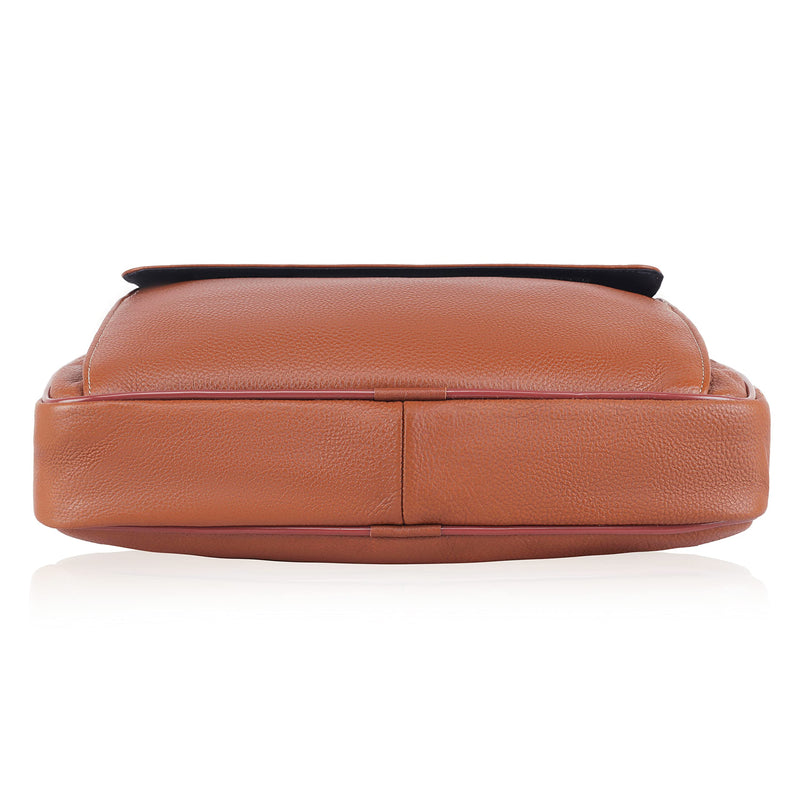 Lauren Ladies Wax Leather Briefcase Purse Laptop Bag | CLUCI