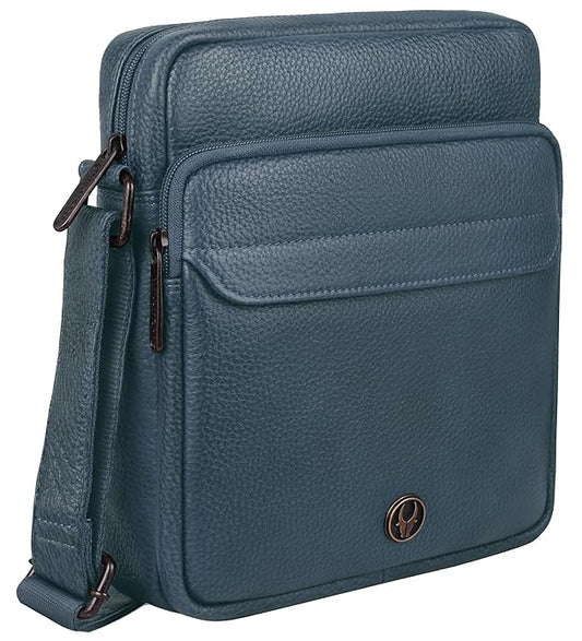 WildHorn Genuine Leather Sling Bag for Men | Crossbody Shoulder Messenger Bag with Adjustable Strap