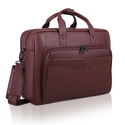 WildHorn Premium Leather Laptop Bag for Men
