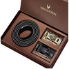 WildHorn Men’s Leather Belt Gift Set