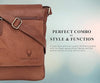 WildHorn Leather Sling Messenger Bag for Men I Multipurpose Crossbody Bag I